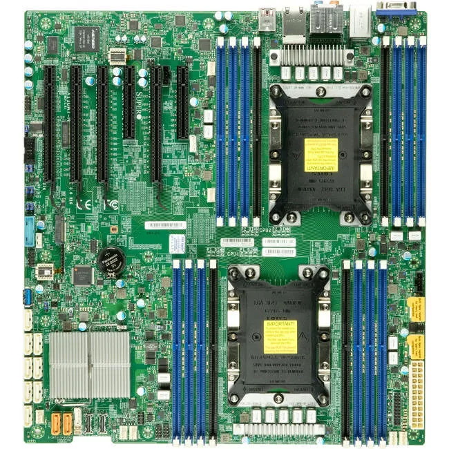 Supermicro MBD-X11DAI-N-O Workstation Motherboard - 2x Socket P LGA-3647 - Intel C621 - 16x DDR4 - RAID - 1x M.2 - 4x PCIe x16 - EATX
