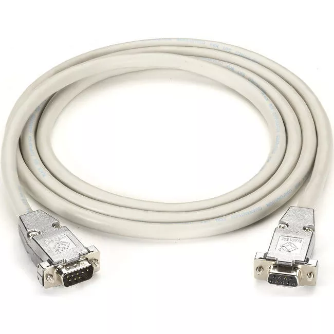 Black Box EYN257T-0010-MM RS-232 Shielded Null Modem Cable W/ Metal Hoods DB9M/M 10Ft.