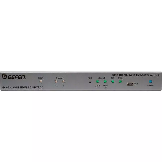 Gefen EXT-UHD600-12 Ultra HD 600 MHz 1:2 Splitter for HDMI w/ HDR