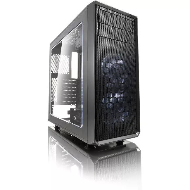 Fractal Design FD-CA-FOCUS-GY-W Focus G Mid Tower Computer Case with Windowed Side Panel