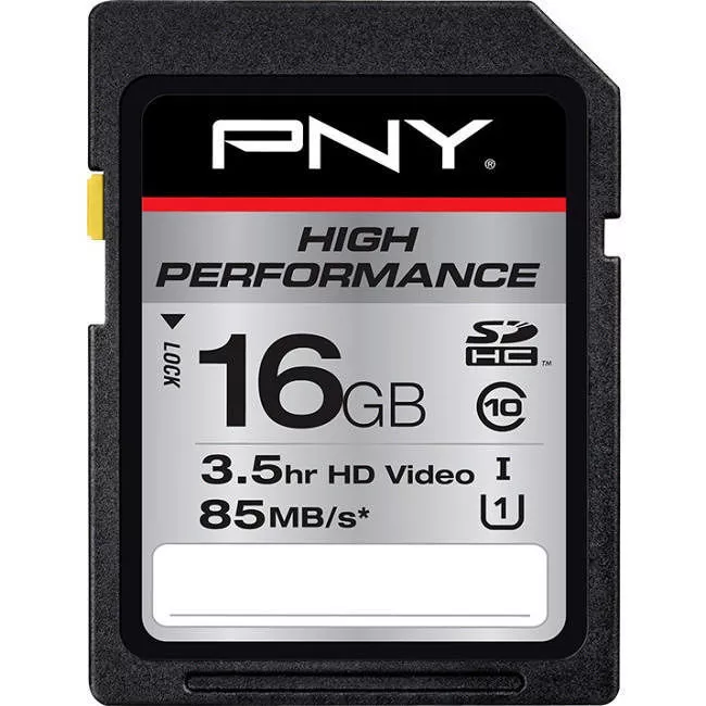 PNY P-SDHC16GU185-GE High Performance 16 GB SDHC