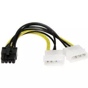 StarTech LP4PCIEX8ADP 6in LP4 to 8 Pin PCI Express Video Card Power Cable