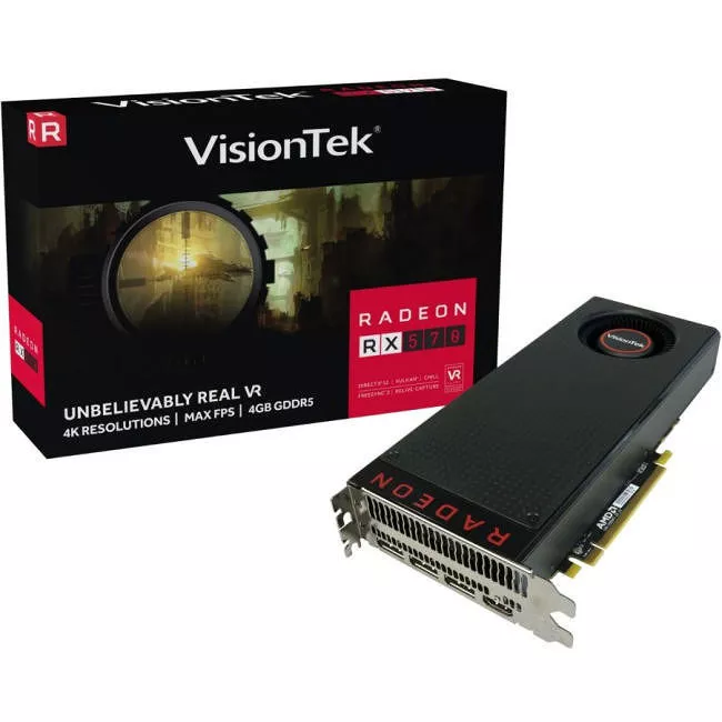 VisionTek 900961 Radeon RX 570 Graphic Card - 1.17 GHz Core - 4 GB GDDR5 - PCI Express x16