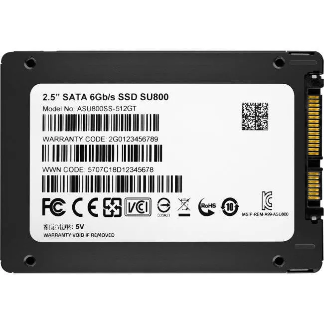 ADATA ASU800SS-512GT-C Ultimate SSD - 512 GB - Internal - 2.5 - SATA