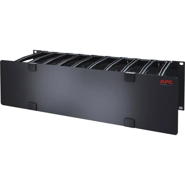 APC AR8605 Horizontal Cable Manager, 3U x 6" Deep, Single-Sided with Cover