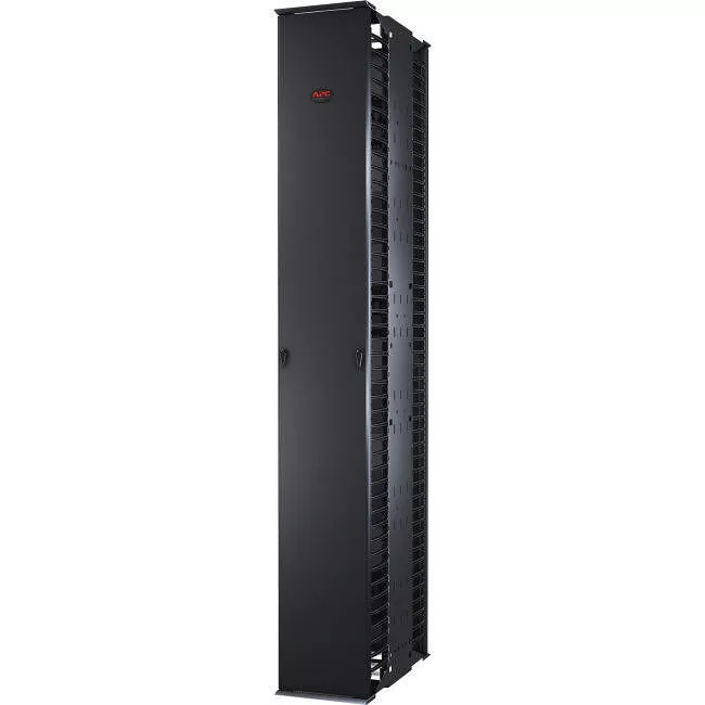 APC AR8675 Vertical Cable Manager for 2 & 4 Post Racks, 84"H x 12"W, Double-Sided with Doors