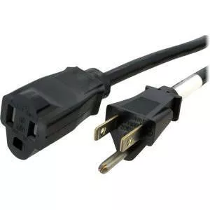 StarTech PAC1016 Power Extension Cable - 125V AC - 15A - 6ft - Black