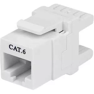 StarTech C6KEY110SWH RJ45 Ethernet Cat6 Wall Jack White - 110 Type