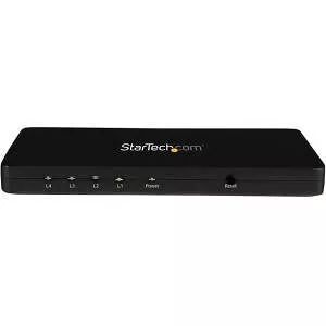 StarTech ST124HD4K 4K HDMI 4-Port Video Splitter - 1x4 HDMI Splitter w/ Solid Aluminum Housing