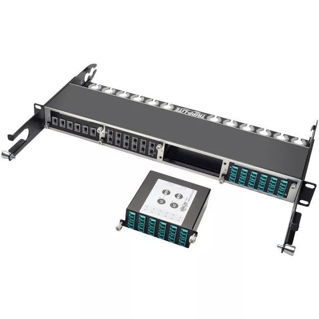 Tripp Lite N484-2M12-LC12 40Gb to 10Gb Breakout Cassette (x2) 12-Fiber OM4 MTP/MPO ( Male with Pins ) to ( x12 ) LC Duplex