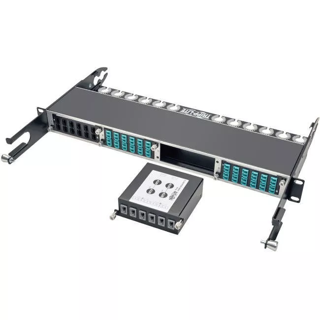Tripp Lite N484-2M24-6M12 100Gb/120Gb to 40Gb Breakout Cassette (x2) 24-Fiber MTP/MPO (Male with Pins) to (x6) 12-Fiber MTP/MPO (Male with Pins)