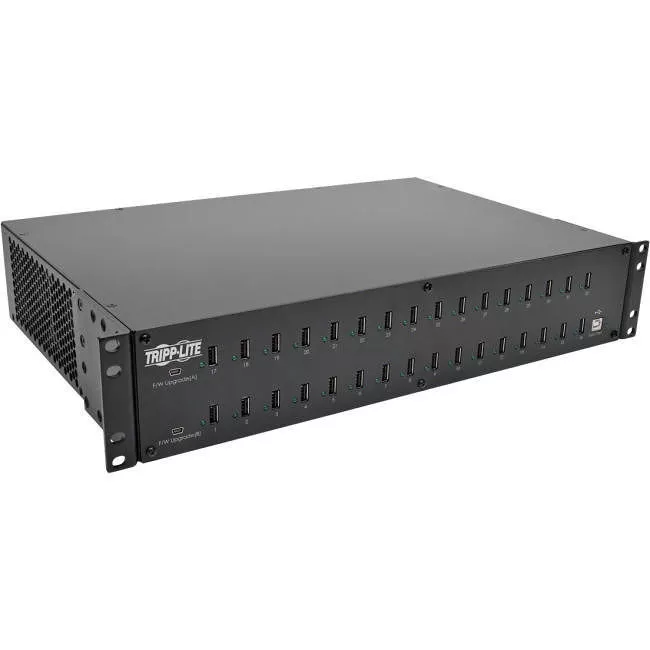Tripp Lite U280-032-RM 32-Port USB Charging Station with Syncing 5V 80A (400W) USB Charger Output 2U Rack-Mount