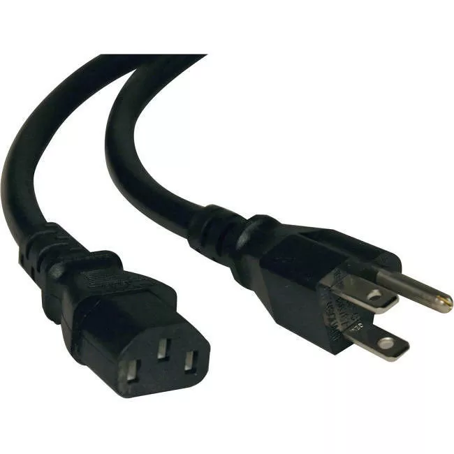 Tripp Lite P007-006 Computer Power Cable - 6 ft - 5-15P to C13 Heavy Duty - 15 A - 14 AWG