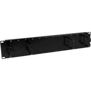 StarTech CMPNL2U 2U Double-Sided Horizontal Cable Management Panel with Finger Duct & D-Ring Hooks