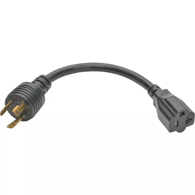 Tripp Lite P046-06N-T 6in Power Cord Adapter Cable L5-20P to 5-15/20R with Locking Connectors