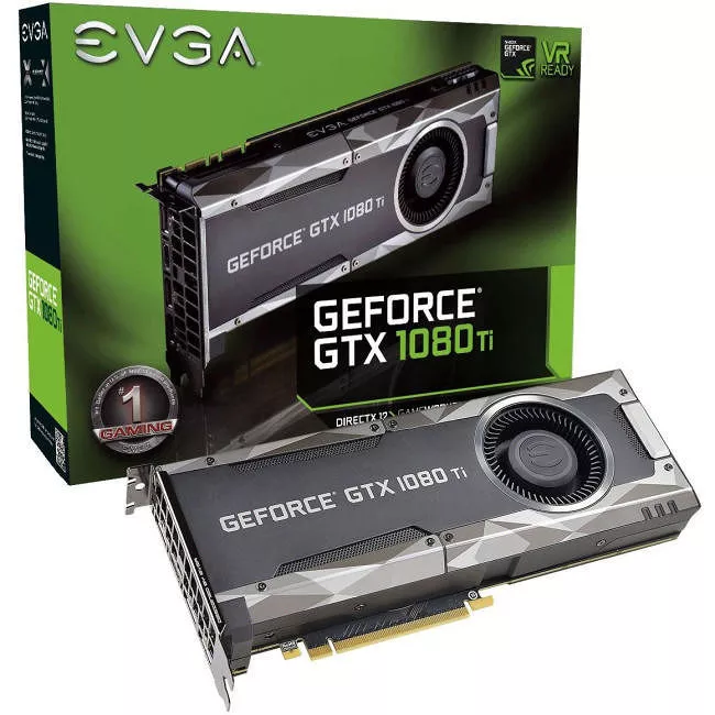 EVGA 11G-P4-5390-KR GeForce GTX 1080 Ti Graphic Card - 1.48 GHz Core - 11 GB GDDR5X - Dual Slot