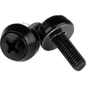 StarTech CABSCREWSB M5 x 12mm - Screws - 50 Pack, Black