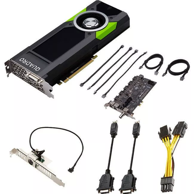 PNY VCQP5000SYNC-PB NVIDIA Quadro P5000 Graphic Card 16 GB GDDR5 Sync II Turnkey Kit