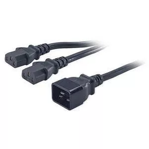 APC AP9888 Power Cord Splitter, C20 to (2)C13, 0.5m