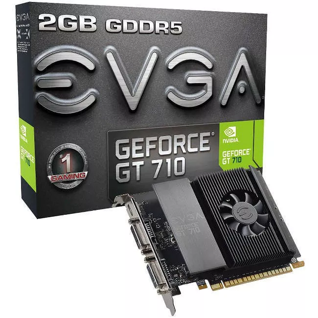 EVGA 02G-P3-3717-KR NVIDIA GeForce GT 710 Graphic Card - 2 GB GDDR5