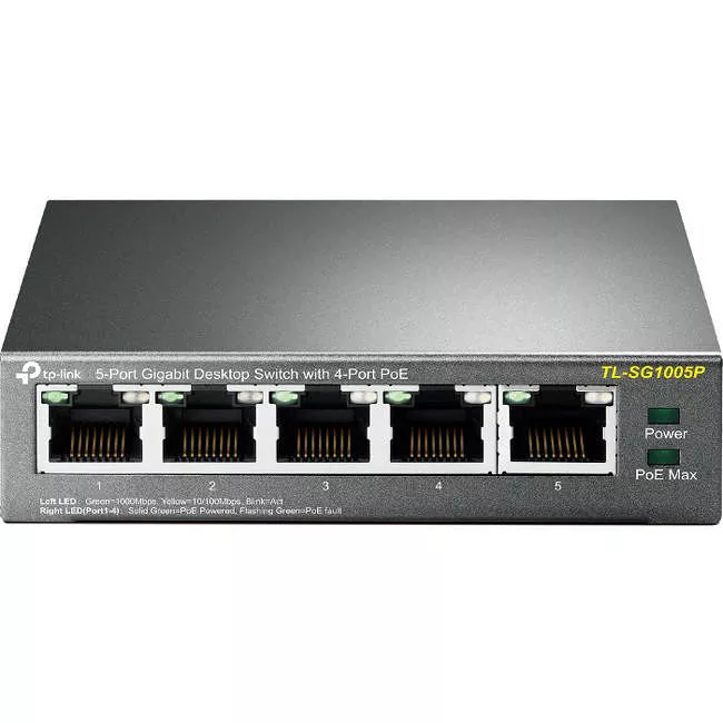 TP-LINK TL-SG1005P - 5-Port Gigabit PoE Switch