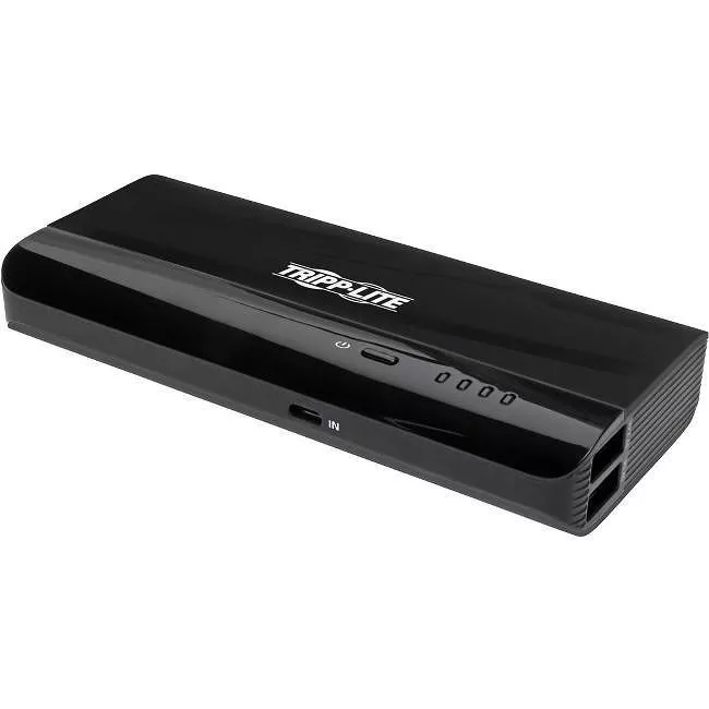 Tripp Lite UPB-10K4-S2U Portable Charger - 2x USB-A 10,400mAh Power Bank Lithium-Ion Auto Sensing Black