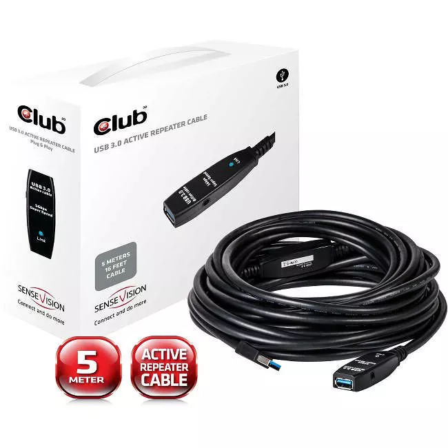 Club 3D CAC-1403 USB 3.0 Active Repeater 5M Cable