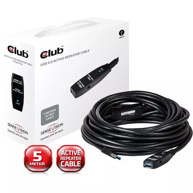 Club 3D CAC-1401 USB 3.0 Active Repeater 5M Cable