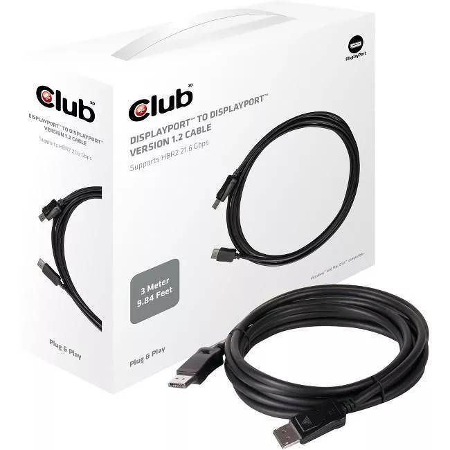 Club 3D CAC-1064 DisplayPort 1.2 Cable 3 Meter