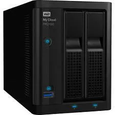 WD WDBBCL0200JBK-NESN My Cloud Pro PR2100 20TB Capacity 2-Bay NAS Server
