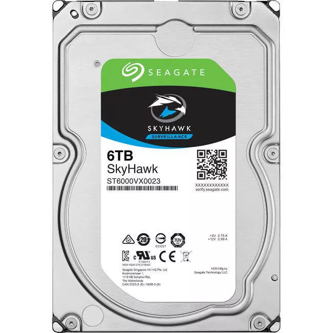 Seagate ST6000VX0023 SkyHawk Hard Drive - 6 TB - 256 MB - SATA
