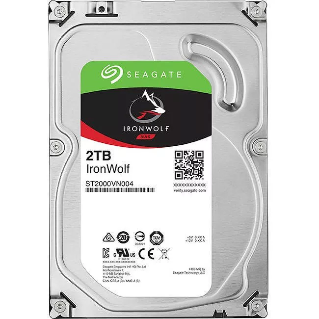 Seagate ST2000VN004 IronWolf Hard Drive - 2 TB - 64 MB - 3.5 - SATA - 5900