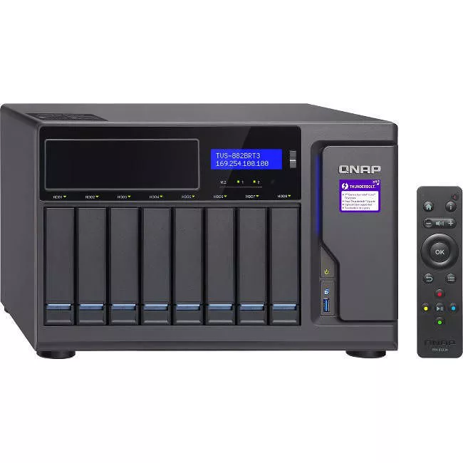 QNAP TVS882BRT3ODDI516GUS Turbo SAN/NAS/DAS Storage System