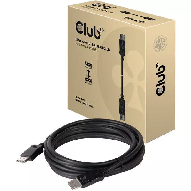 Club 3D CAC-1066 DisplayPort 1.4 HBR3 Cable M/M 4m/13.12ft