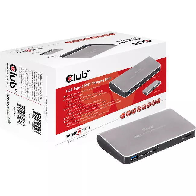Club 3D CSV-1560 SenseVision USB Type C MST Charging Dock