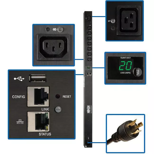 Tripp Lite PDUMV20HVNET2LX 8-Outlet PDU