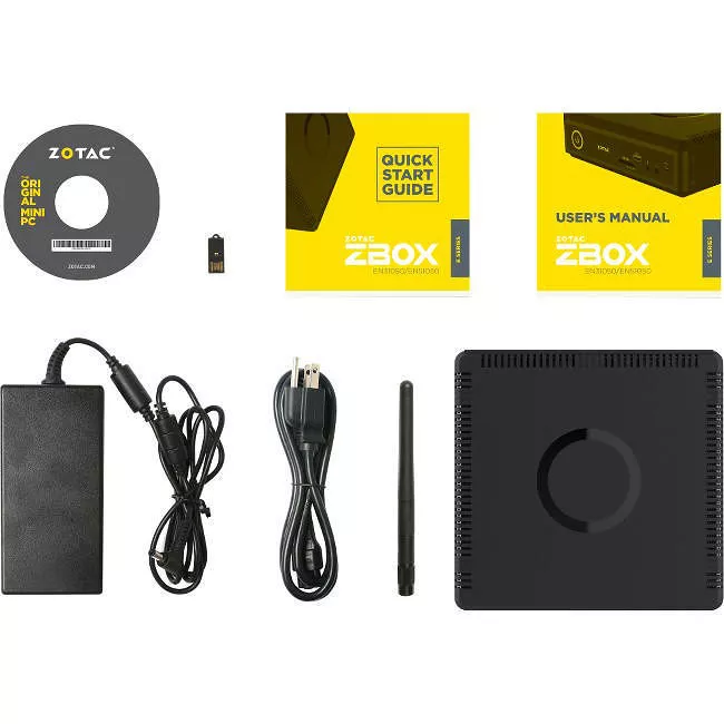 ZOTAC ZBOX-EN31050-U-W2B ZBOX E MAGNUS EN31050 Mini PC - Intel Core i3-7100T 3.40 GHz - 8 GB DDR4