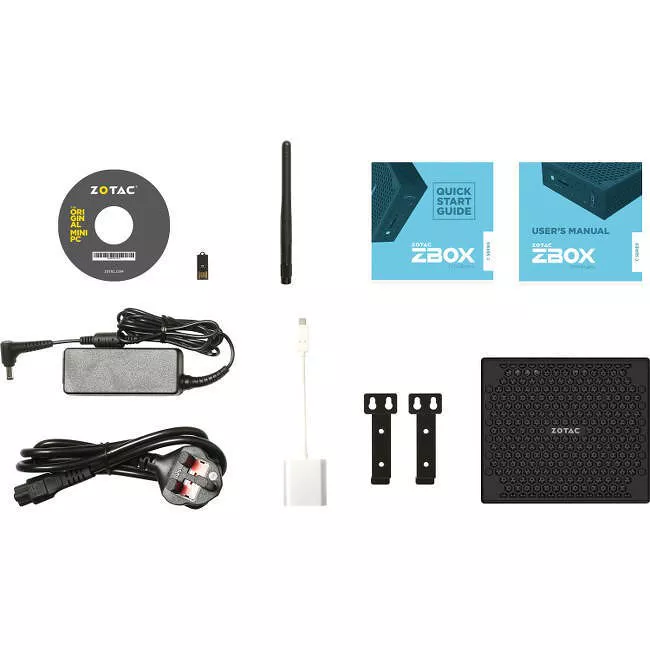 ZOTAC ZBOX-CI549NANO-U ZBOX nano C-CI549NANO-BE Mini PC Core i5-7300U 2.60 GHz
