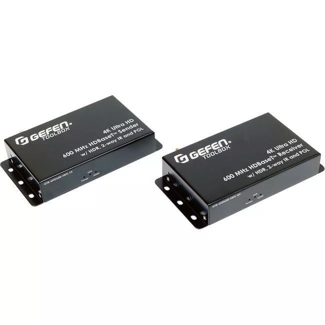 Gefen GTB-UHD600-HBTL 4K Ultra HD 600 MHz HDBaseT Extender w/ HDR, 2-Way IR, And POL