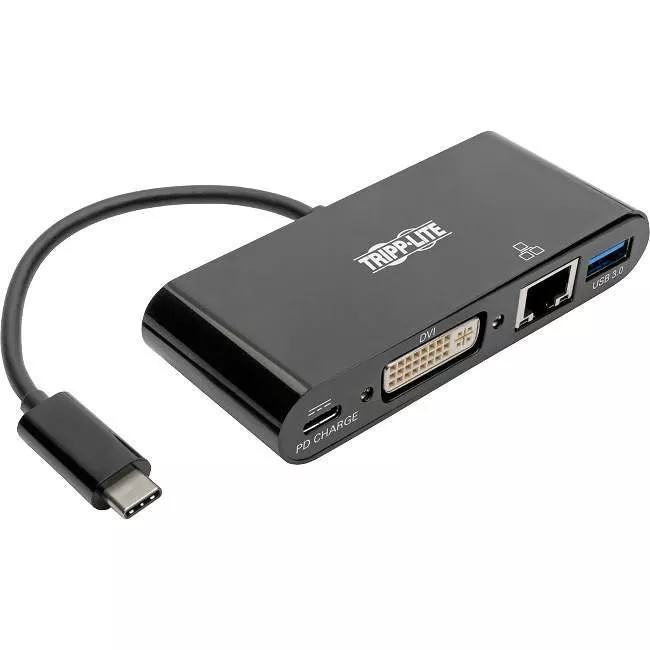 Tripp Lite U444-06N-DGUB-C USB C to DVI Multiport Adapter Converter Docking Station