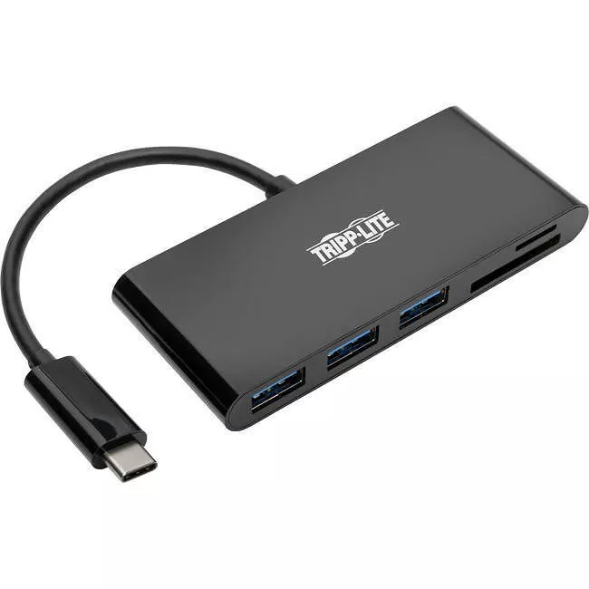 Tripp Lite U460-003-3AMB USB C Hub Multiport w/ 3x USB-A Hub Micro SD, SD/MMC Card Reader