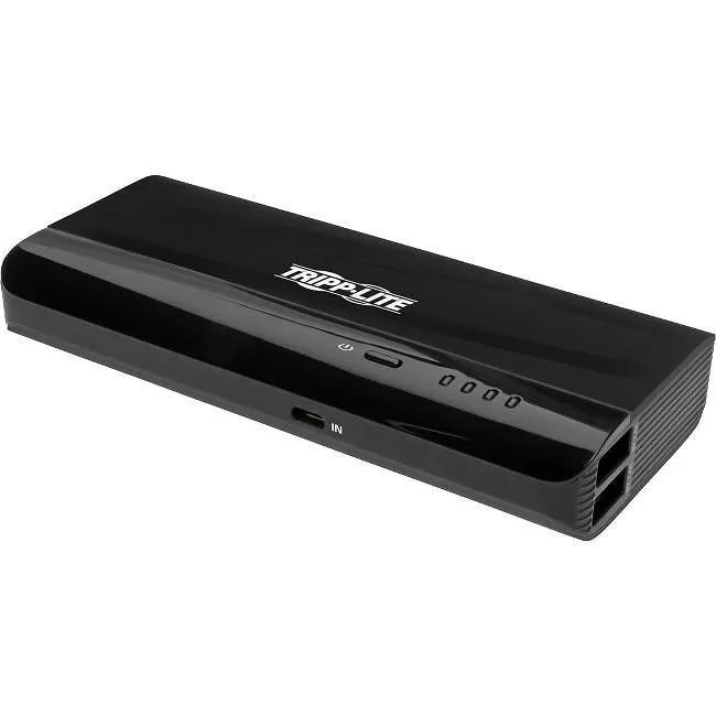 Tripp Lite UPB-12K0-S2X2U Portable Charger - 2x USB-A 12,000mAh Power Bank Lithium-Ion Auto Sensing Black