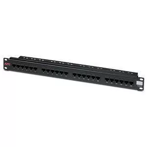 APC CAT6PNL-24 CAT 6 Patch Panel, 24 port RJ45 to 110 568 A/B color coded
