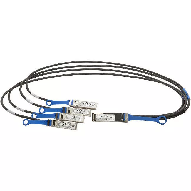 Intel X4DACBL5 Ethernet QSFP+ Breakout Cable, 5 meter