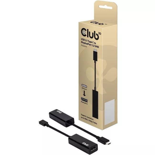 Club 3D CAC-1507 USB 3.1 Type-C to DisplayPort 1.2 4K60Hz UHD Adapter