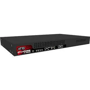 ATTO XCET-8200-002 XstreamCORE Dual 40 Gb to 8-port 12 Gb SAS/SATA 1U, QSFP+, rackmount h/w, 2X PSU