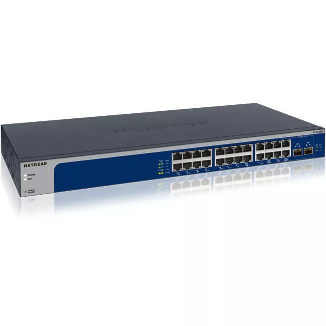 NETGEAR XS724EM-100NAS 24-Port 10-Gigabit/Multi-Gigabit Ethernet Smart Managed Plus Switch XS724EM