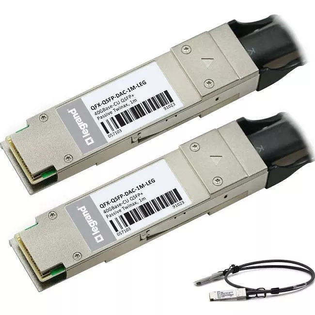 C2G QFXQSFPDAC1M-LEG QFX-QSFP-DAC-1M 40GBase-CU 1m QSFP+ DAC Cable TAA