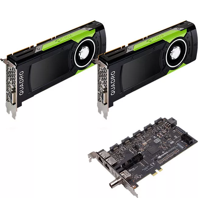 PNY VCQGP100SYNC-2GPKIT NVIDIA Quadro GP100 Graphic Card + Sync II (Turnkey Kit) - 16 GB HBM2