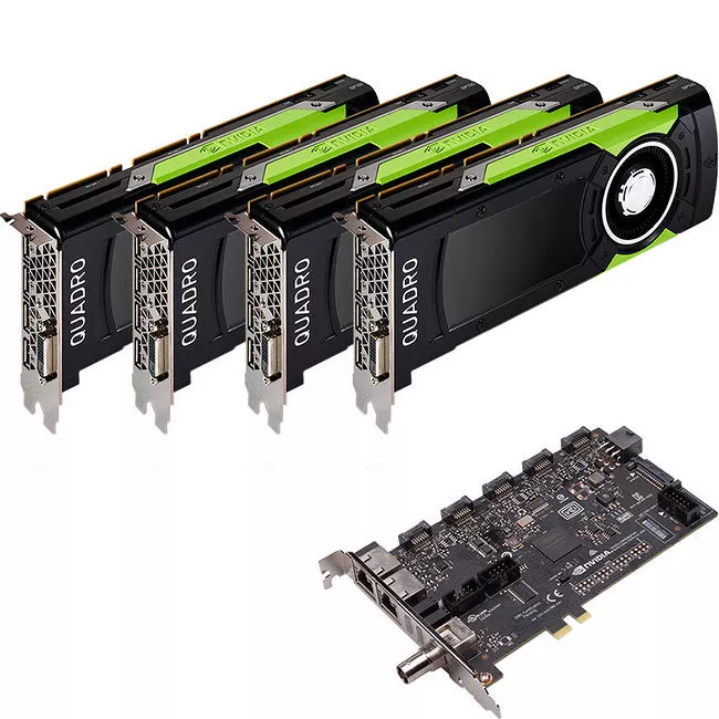 PNY VCQGP100SYNC-4GPKIT NVIDIA Quadro GP100 Graphic Card + Sync II (Turnkey Kit) - 16 GB HBM2